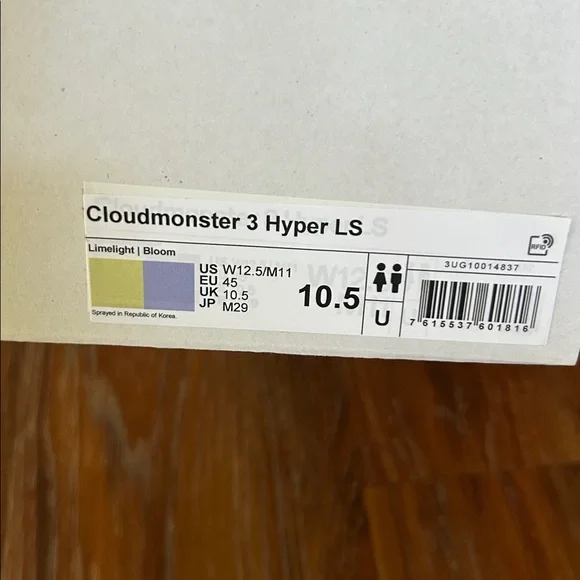 Brand new UNRELEASED On Running Cloudmonster LightSpray NWT - Men’s 11 - Picture 2 of 5